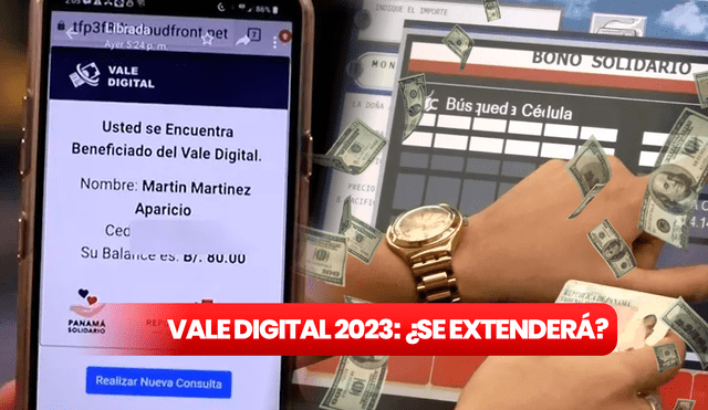 El Vale Digital 2023 es un beneficio económico que ofrece el Gobierno de 'Nito' Cortizo. Foto: EcoTVPanamá/ Devian Art/ Composición LR