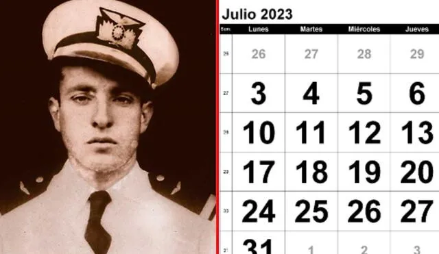José Abelardo Quiñones fue un destacado aviador nacional. Foto: composición LR/Andina/Calendarpedia