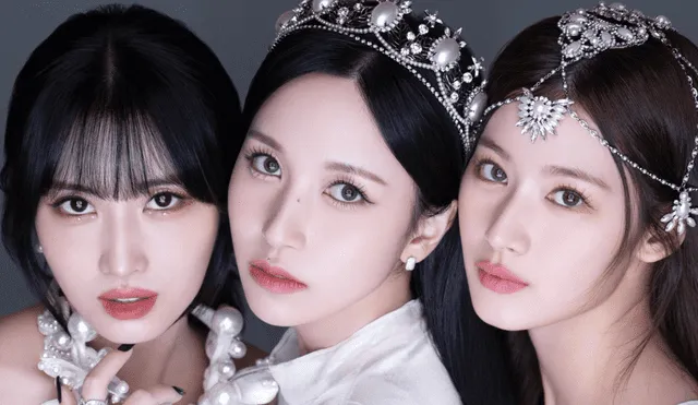 Idols japonesas Momo, Mina y Sana en imagen promocional de su debut con "Masterpiece", EP que tendrá a "Do not touch" como canción principal". Foto: JYP