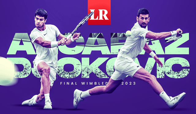 Alcaraz vs. Djokovic: solo uno se llevará el Grand Slam de Wimbledon 2023. Foto: composición de Fabrizio Oviedo/La República