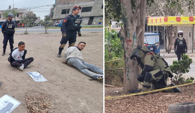 PNP tuvo que desactivar una granada que ponía en peligro a los vecinos de Comas. Foto: composición La República/María Pía Ponce - Video: María Pía Ponce/La República