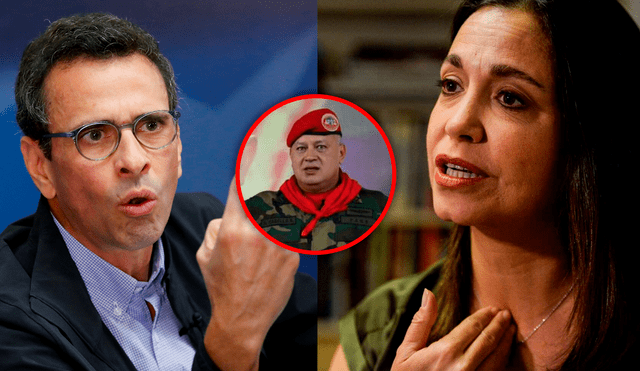 Capriles y Machado son dos de los precandidatos favoritos, según las encuestas. Foto: composición LR/ABC/El Mundo/El País Uruguay