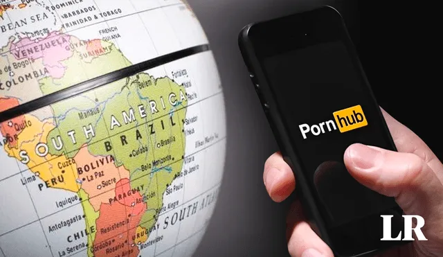 Pornhub publica anualmente la lista de los países donde ven más pornografía. Foto: composición de Fabrizio Oviedo/La República/Daily Mail