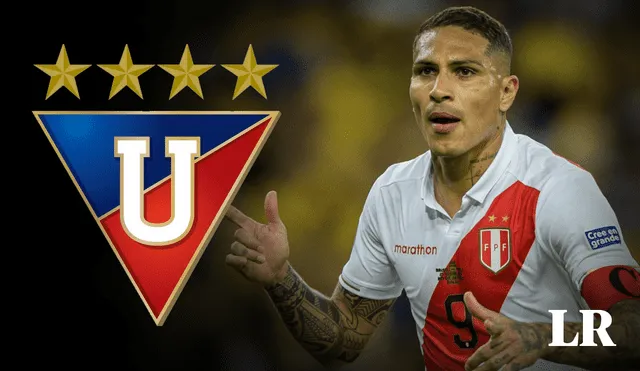 Paolo Guerrero es el nuevo fichaje de Liga de Quito para el Clausura y la Copa Sudamericana. Foto: GLR / LDU