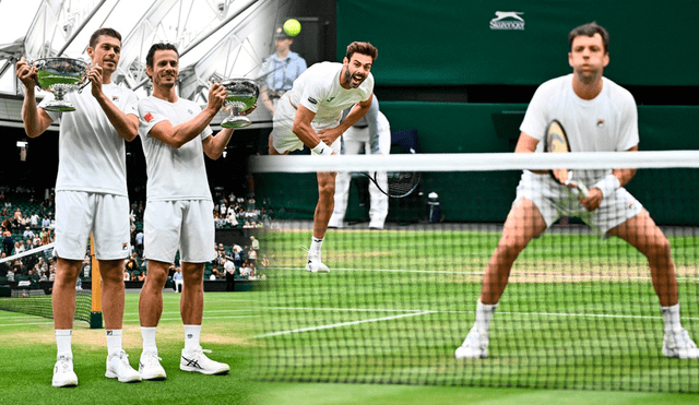 La dupla Horacio Zeballos-Marcel Granollers no pudo llevarse su primer título de Wimbledon. Foto: composición LR / AFP
