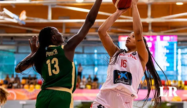 España desplegó lo mejor de su ofensiva en la primera mitad del encuentro. Foto: FIBA