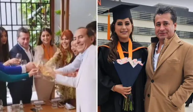 Magaly celebra la graduación de la hija de Alfredo Zambrano. Foto: composición LR/capturas de Instagram