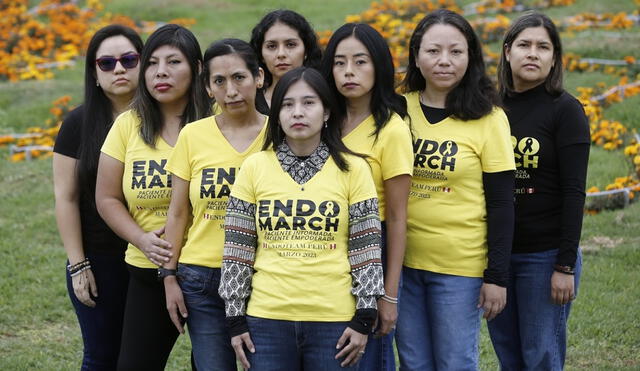 Integrantes de la Asociación de Pacientes con Endometriosis del Perú. Foto: Marco Cotrina / La República