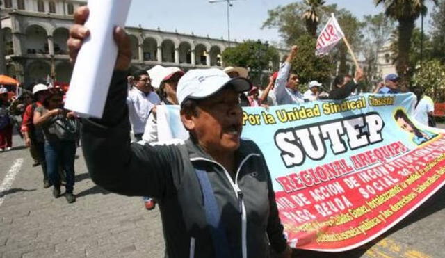 Docentes del Sutep en Arequipa saldrán a marchar a partir de las 10.00 a. m. Foto: La República