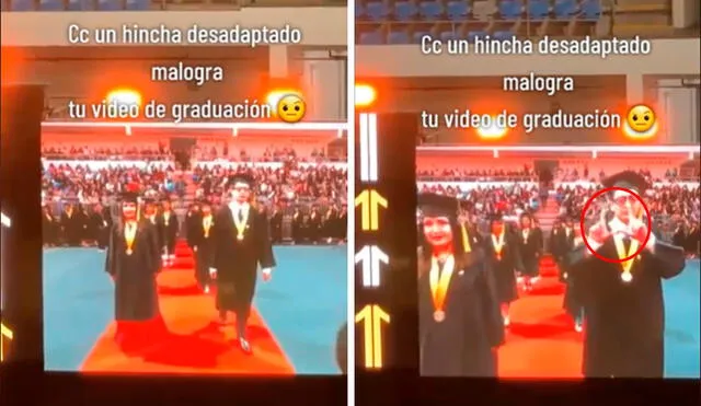 Varios hinchas 'cremas' estuvieron orgullosos tras el gesto del joven en su graduación. Foto: composición LR / capturas de TikTok / @Hildahett27