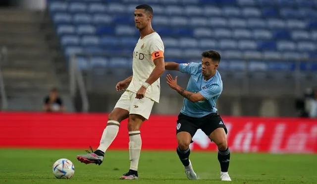 Al Nassr con Cristiano perdió ante Celta de Vigo del peruano Renato Tapia en un amistoso. Foto: RC Celta