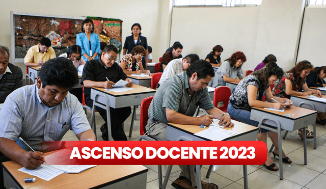 Alrededor de 100.000 docentes rindieron el examen para el Ascenso Docente 2023. Foto: composición/La República