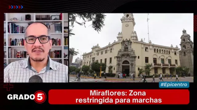 David Gómez Fernandini cuestiona las medidas del Gobierno en el marco de la marcha del 19J. Foto: Grado 5/LR+ - Video: Grado 5/LR+