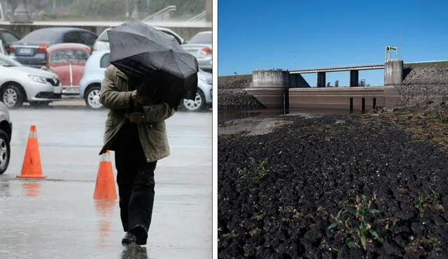 La última semana Uruguay ha vivido una serie de lluvias con la que se espera combatir la se grave crisis hídrica. Foto: composición LR/El País de Uruguay/AFP