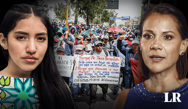 'Marcha Nacional': varios artistas de la farándula local se harán presente en protesta de Lima. Foto: composición de Jazmín Ceras para LR/Facebook/Renata Flores/difusión