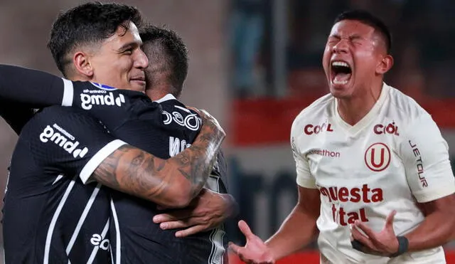 Universitario perdió ante Corinthians por un global de 3-1 en los playoffs de la Copa Sudamericana 2023. Foto: composición GLR