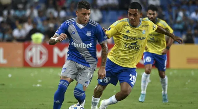 Sporting Cristal no pudo superar a Emelec por los playoffs de la Copa Sudamericana 2023. Foto: AFP