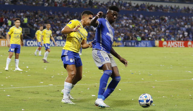 Cristal perdió 0-1 ante Emelec en la ida por la Copa Sudamericana 2023. Foto: Emelec