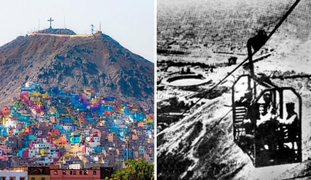 El monorriel en el Cerro San Cristóbal operó pocos años y solo quedó en el recuerdo de quienes lo utilizaron. Foto: composición LR/Andina/Marco Gamarra