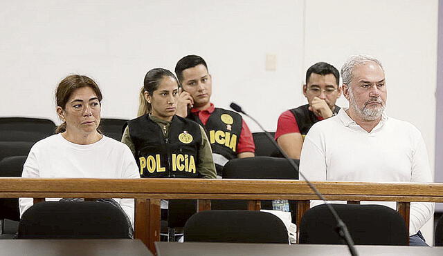 Detenidos. Sada Goray y Mauricio Fernandini continuarán arrestados hasta que el juez decida su situación. Entonces, pasarán a prisión o quedarán en libertad. Foto: difusión