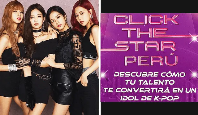 Atención a las fans del k-pop: el concurso 'Click the star Perú' cumplirá tu sueño de ser idol en Corea del Sur. Foto: composición LR/YG/@clickthestar_pe/Instagram