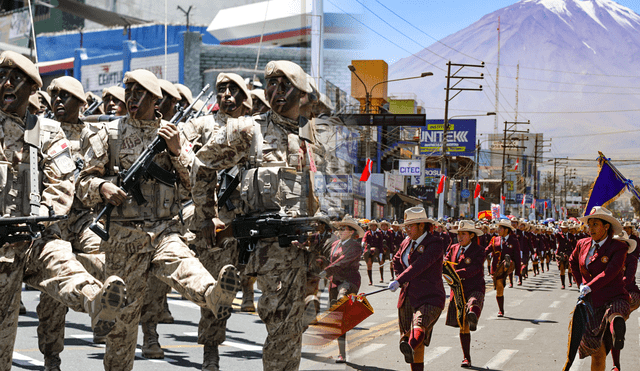 Gran Desfile Militar se vivirá en Arequipa por Fiestas Patrias. Foto: composición LR/ Diego Ramos-HBA Noticias