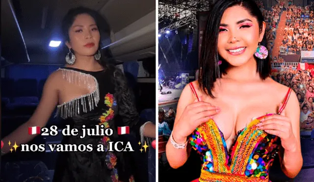 Yarita Lizeth fue retirada sin razón del festival Contigo Perú. Foto y video: @yarita_lizeth_y/TikTok