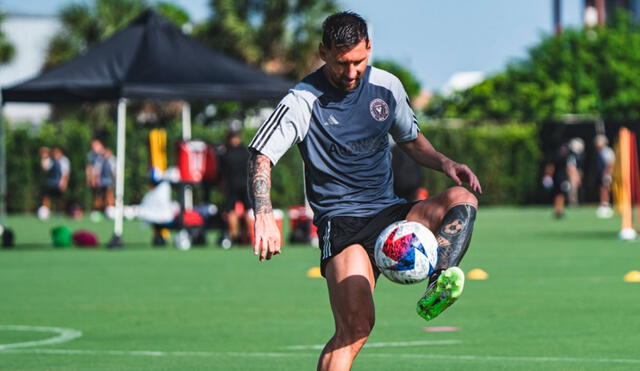 Lionel Messi se estrenará esta noche frente a Cruz Azul por la Leagues Cup. Foto: Inter Miami