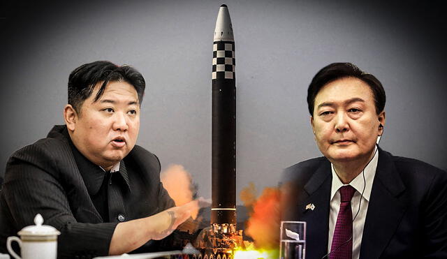 Corea del Norte y Corea del Sur elevan sus conflictos ante la presencia de un submarino estadounidense. Foto: composición LR/AFP