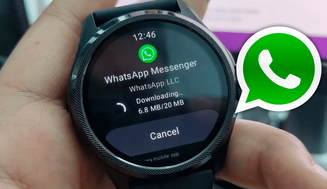La versión de WhatsApp para smartwatches Wear OS es oficial y está disponible en Google Play Store. Foto: Androidphoria