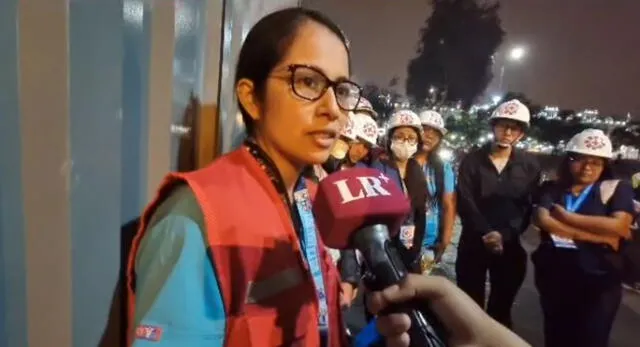 Lizeth Guevara Canales fue agredida por efectivos policiales la noche durante 'Marcha Nacional' del 22 de julio. Foto y video: La República