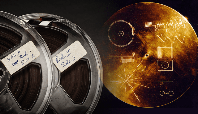 Los másteres de los discos de oro pertenecen a la colección personal del astrónomo Carl Sagan. Foto: composición de Jazmín Ceras / La República / NASA / Sotheby's