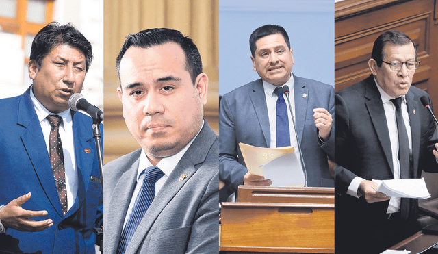 Representantes de los diferente partidos políticos en el Congreso de la República. Foto: composición LR