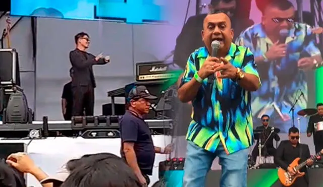 Tony Rosado no dejó cantar a Salim Vera en festival. Foto: composición LR/captura de TikTok