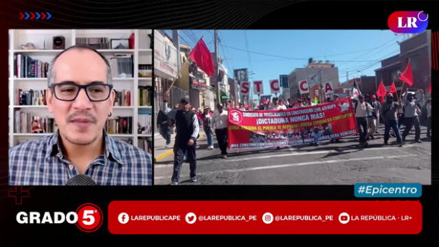 David Gómez detalló las medidas que tomó la Policía para reprimir una marcha pacífica. Foto: Grado 5 /LR+ - Video: Grado 5/LR+