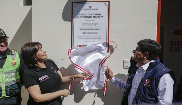 Ministra de la Mujer  inauguró el Centro de Atención Institucional (CAI) en Arequipa. Foto: Rodrigo Talavera.