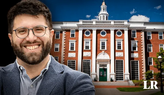 Sebastián Muñoz-Nájar es profesor asistente en Ciencias de Datos y Educación en la Universidad de Harvard. Foto: composición LR/Harvard/AFP