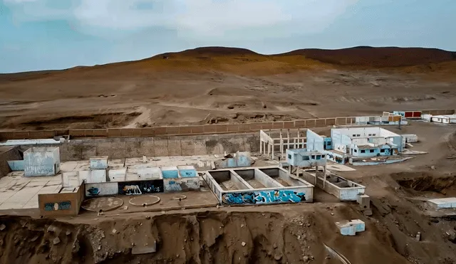 La fábrica abandonada se encuentra en el norte de Lima, frente al mar. Foto: captura de Youtube/Dilo Nomas