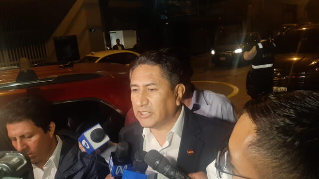 El fundador de Perú Libre intentó justificar alianza de su partido con Fuerza Popular. Foto y video: Diego Rosales/La República
