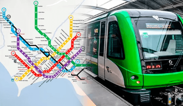 Línea 3 del Metro de Lima atravesará 12 distritos. Foto: composición LR