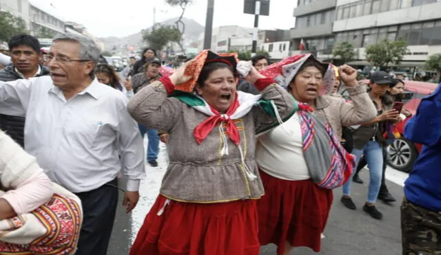 Un grupo de manifestantes protestaron en contra del Gobierno de Dina Boluarte y del Congreso. Foto: Marco Cotrina / La República