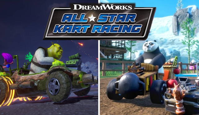 Después de una larga espera, Shrek regresa oficialmente al mundo de los videojuegos en 'DreamWorks All-Star Kart Racing'. Foto: Composición LR/DreamWorks