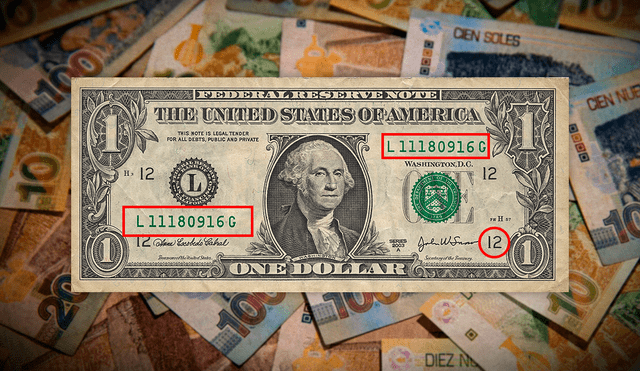 Este es el billete de 1 dolar que puedes vender por más de 20.000 soles. Foto: composición LR/AFP/Freepik