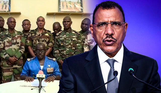 Militares de Níger aseguraron el miércoles por la noche que habían tumbado el Gobierno del presidente Mohamed Bazoum. Foto: composición LR/AFP -Video: ADN40/Twitter