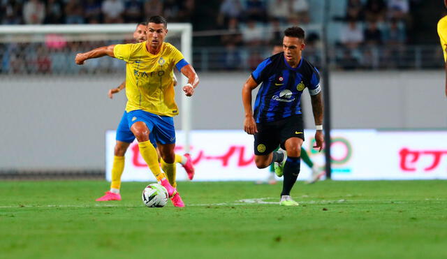 Cristiano Ronaldo fue titular Al Nassr ante Inter. Foto: Al Nassr.