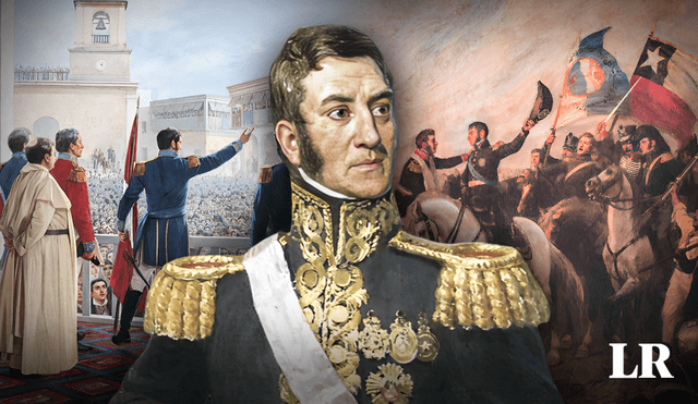 El gran don José de San Martín apoyó en la independencia de Argentina, Chile y Perú. Foto: composición Jazmín Ceras/La República/Mundo Antiguo