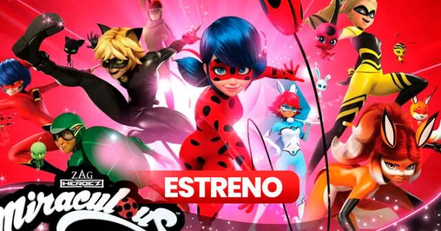 La película de Miraculous Ladybug se estrena este 28 de julio. Foto: Tiempo de recreo