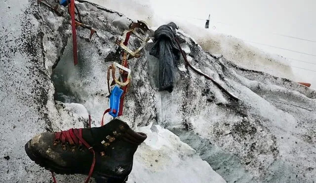 Restos de alpinista alemán son hallados tres décadas más tarde. Foto: Composición LR