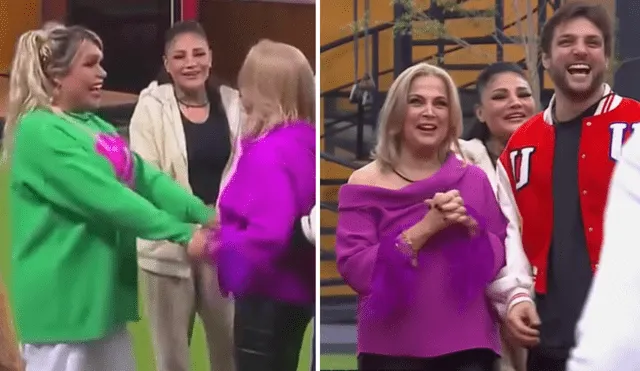 Wendy Guevara se emocionó al conocer a la madre de Nicola Porcella. Foto: composición LR/YouTube