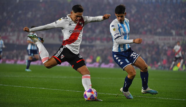 River Plate y Racing Club juegan en el Estadio Monumental por la LPF 2023. Foto: River Plate